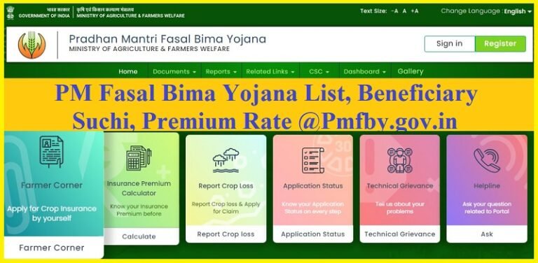 Pm Fasal Bima Yojana List Beneficiary Suchi Premium Rate Pmfby