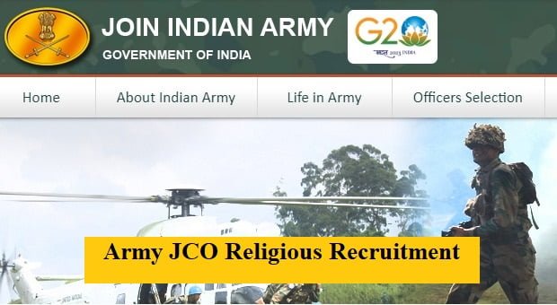 Army JCO Recruitment 2024 Apply Online For 128 Religious Post