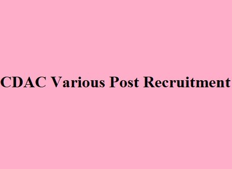 CDAC Recruitment 2024