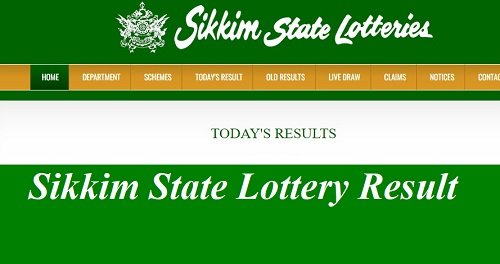 Sikkim State Lottery Result 2023