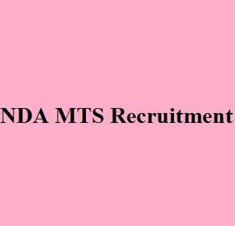 NDA MTS Recruitment 2024